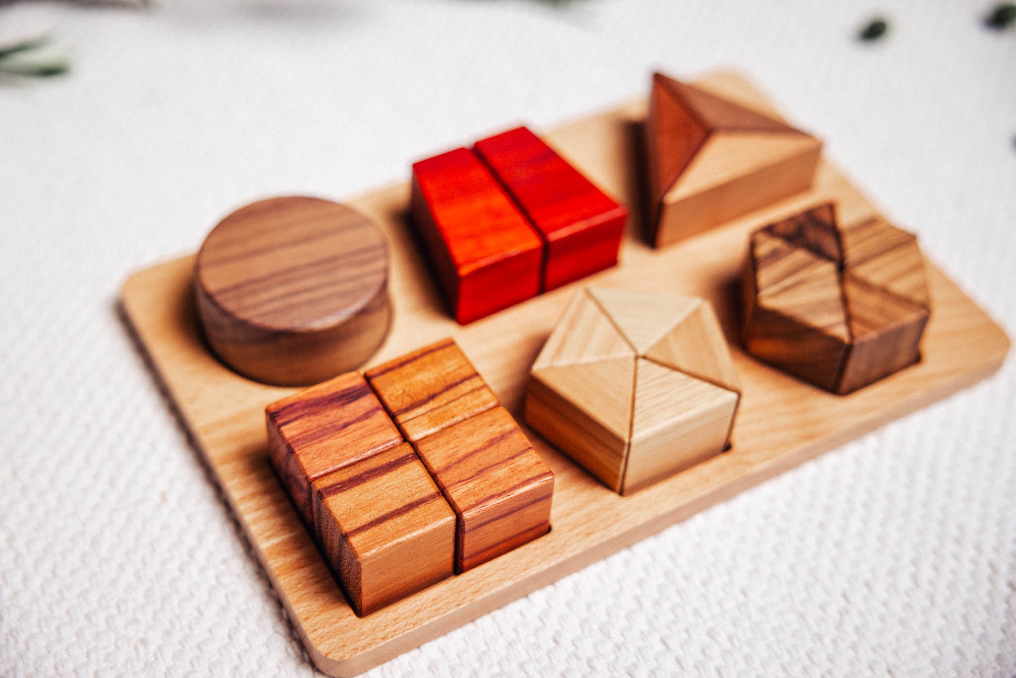 Geo Nest Wooden Shape & Fractions Puzzle