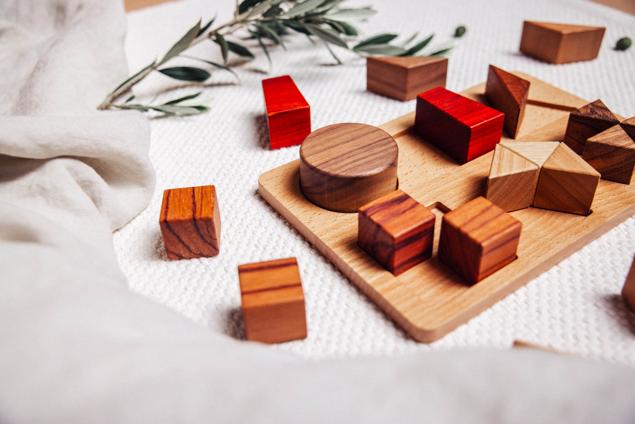 Geo Nest Wooden Shape & Fractions Puzzle