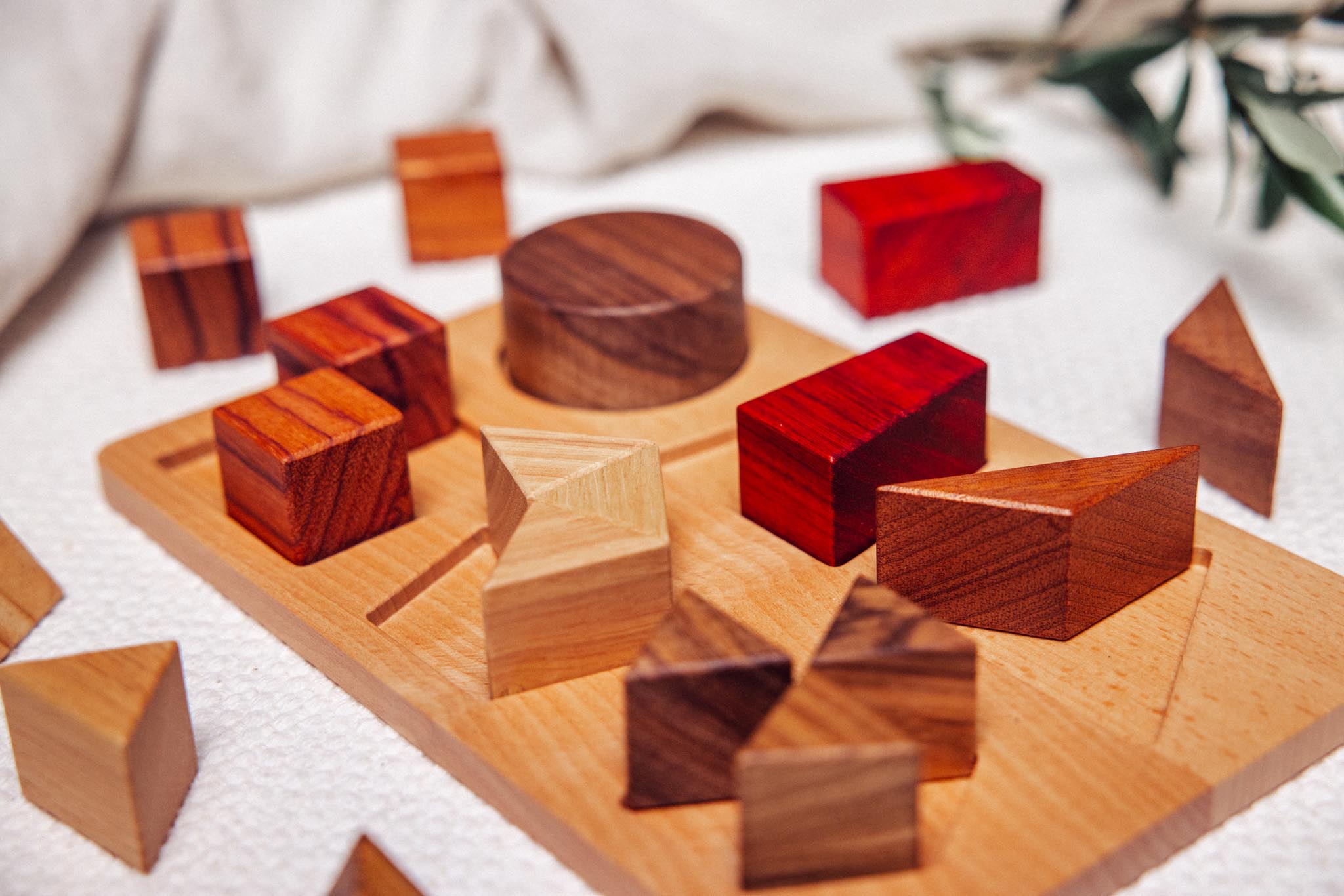 Geo Nest Wooden Shape & Fractions Puzzle