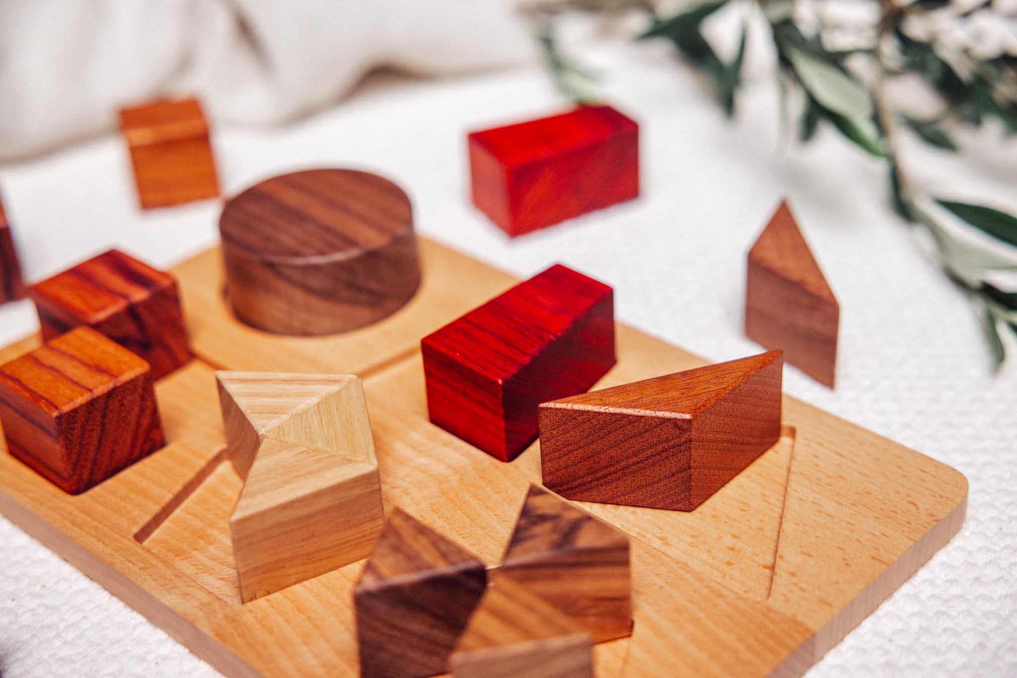 Geo Nest Wooden Shape & Fractions Puzzle