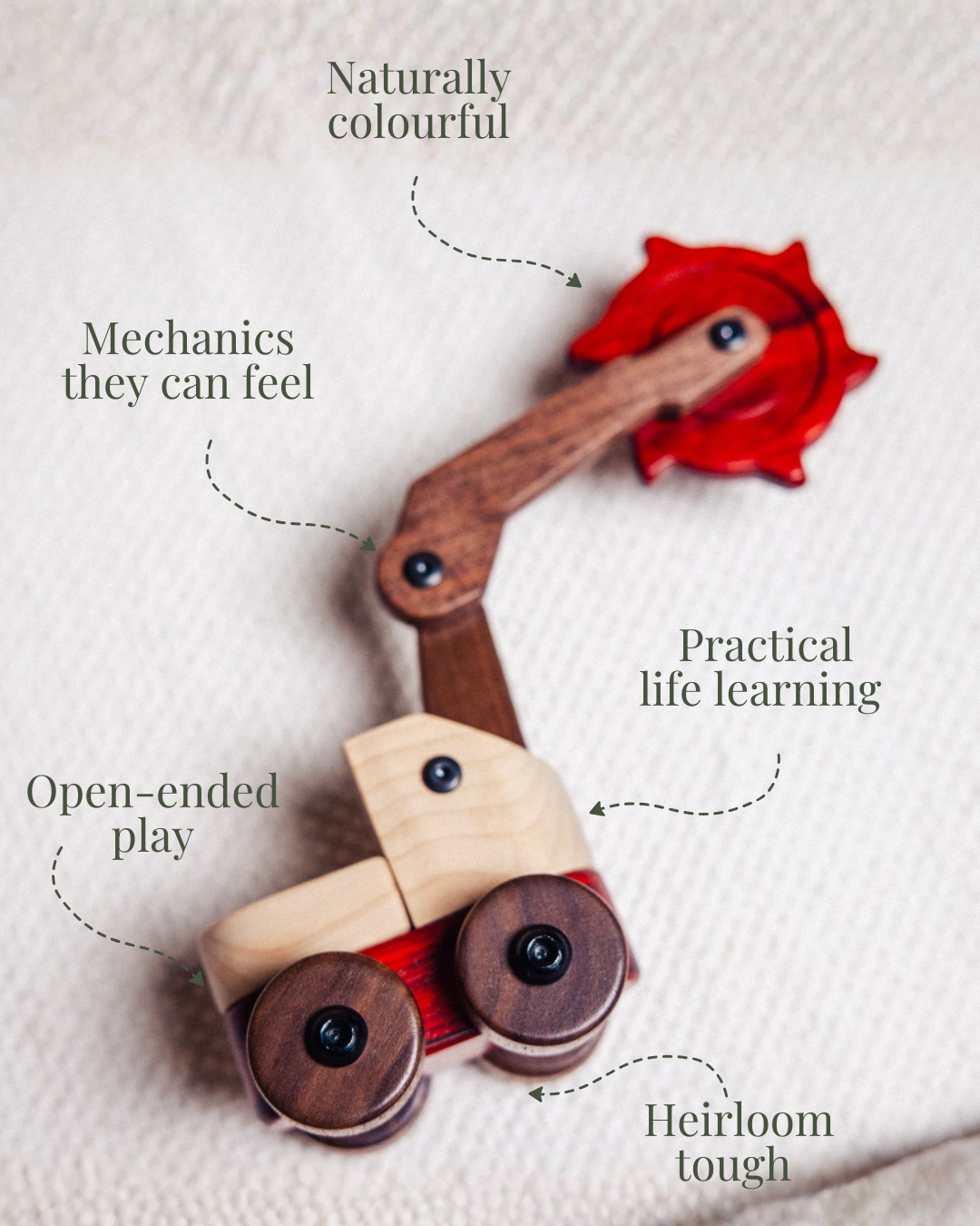 Maple & Padauk Excavator