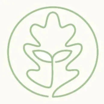Oak & Sprout brand logo — green leaf motif in circle on off-white background; no Shelly Slow product shown