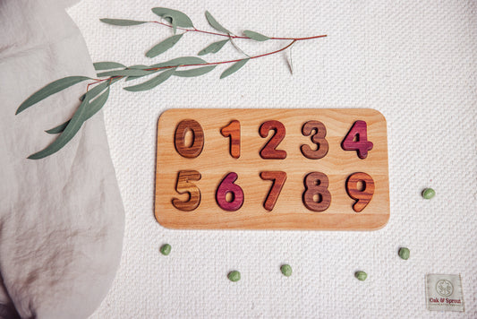 Montessori 0–9 Number Puzzle (Ages 2–4+)