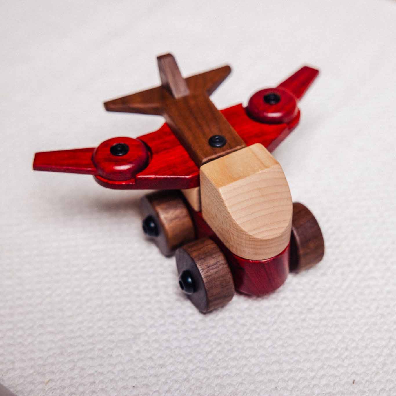 Walnut & Padauk Aeroplane