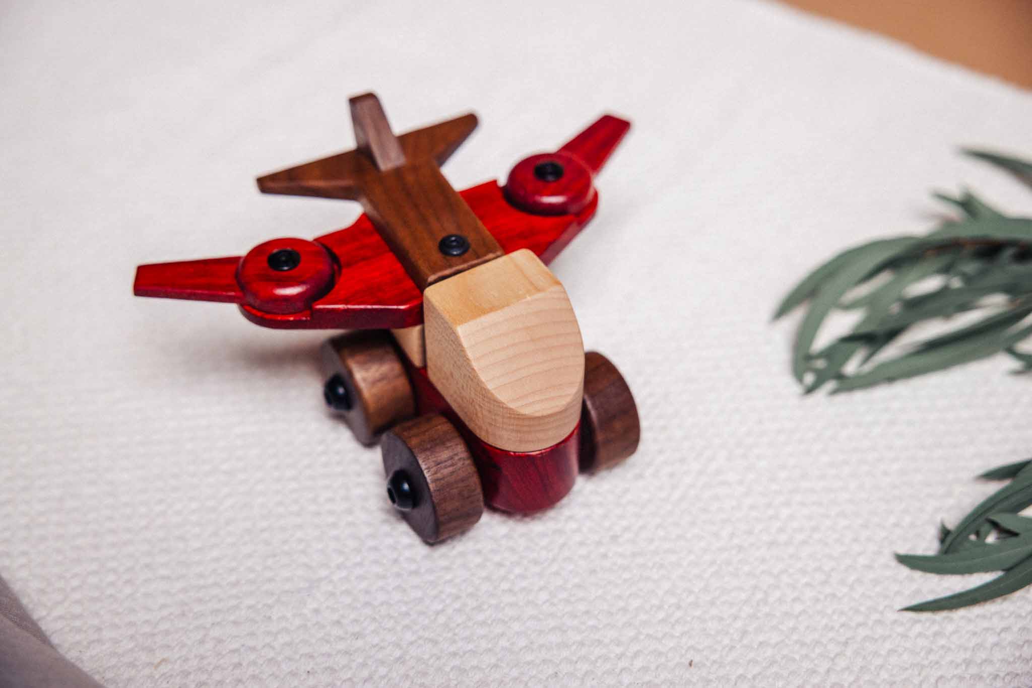 Walnut & Padauk Aeroplane