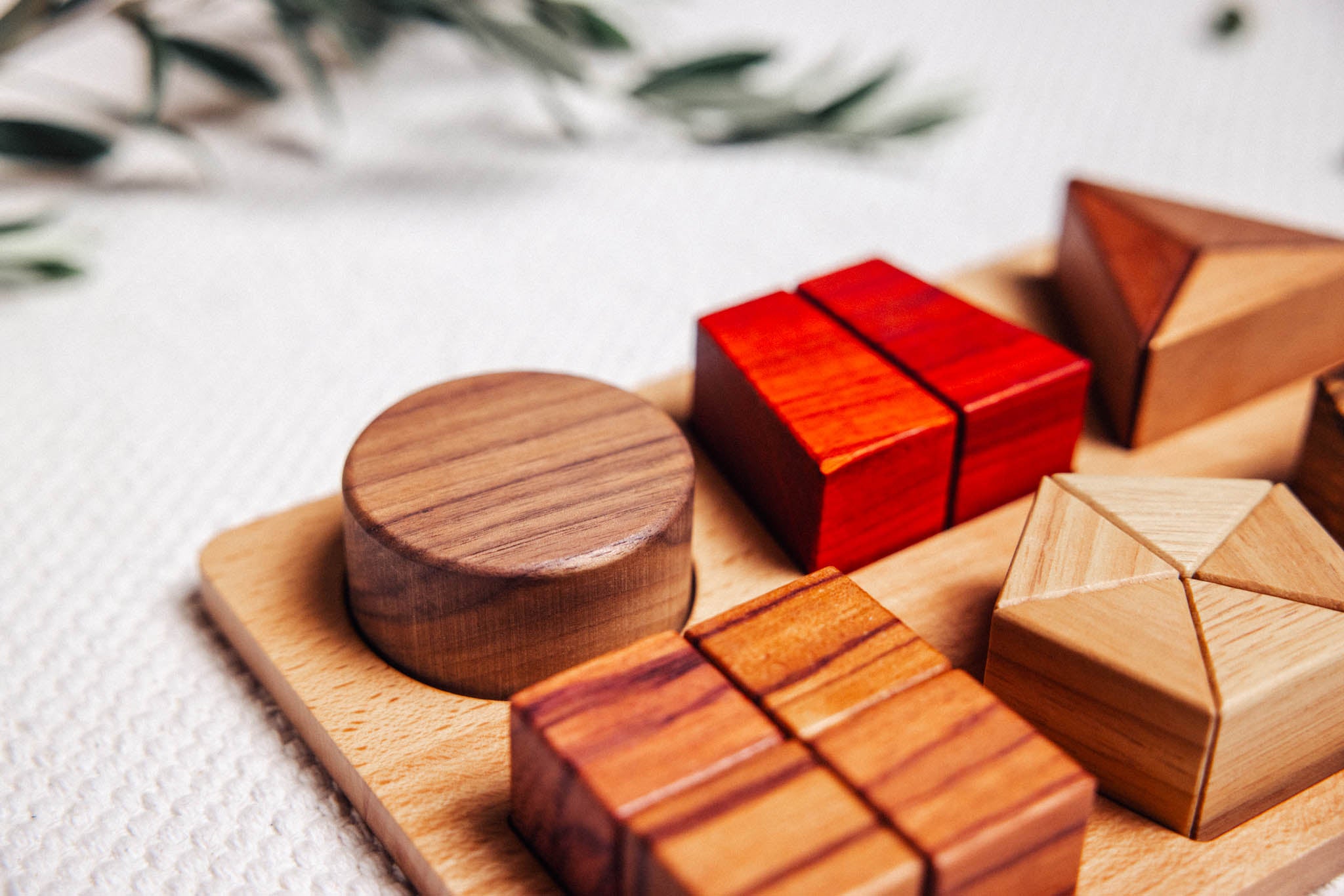 Geo Nest Wooden Shape & Fractions Puzzle