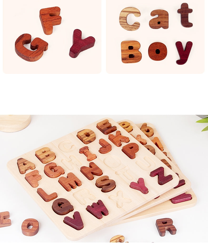 Wooden Alphabet Puzzle (a–z, lowercase) – Montessori Literacy