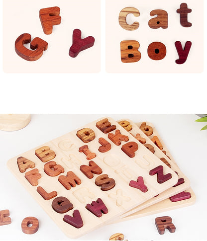Wooden Alphabet Puzzle (a–z, lowercase) – Montessori Literacy