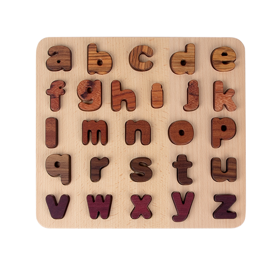 Wooden Alphabet Puzzle (a–z, lowercase) – Montessori Literacy